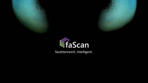 faScan Logo mit Facettenaugen